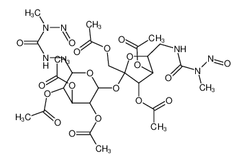 [3,4-diacetyloxy-5-[[[methyl(nitroso)carbamoyl]amino]methyl]-2-[3,4,5-triacetyloxy-6-[[[methyl(nitroso)carbamoyl]amino]methyl]oxan-2-yl]oxyoxolan-2-yl]methyl acetate 64021-92-7