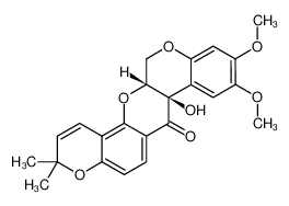 灰叶草素; 羟基鱼藤素