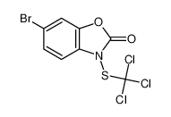 6-bromo-3-(trichloromethylsulfanyl)-1,3-benzoxazol-2-one 19951-63-4