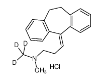 3-(5,6-dihydrodibenzo[2,1-b:2',1'-f][7]annulen-11-ylidene)-N-methyl-N-(trideuteriomethyl)propan-1-amine,hydrochloride 342611-00-1