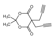 2,2-dimethyl-5,5-bis(prop-2-ynyl)-1,3-dioxane-4,6-dione 145544-03-2