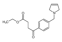 乙基4-[4-(2,5-二氢-1H-吡咯-1-基甲基)苯基]-4-氧代丁酸酯