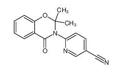 74405-04-2 2,2-dimethyl-3-(5-cyanopyrid-2-yl)-4-oxo-4H-1,3-benzoxazine