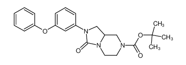 tert-butyl 3-oxo-2-(3-phenoxyphenyl)hexahydroimidazo[1,5-a]pyrazine-7(1H)-carboxylate 1002339-31-2