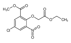 123040-44-8 spectrum, methyl 5-chloro-2-(2-ethoxy-2-oxoethoxy)-3-nitrobenzoate