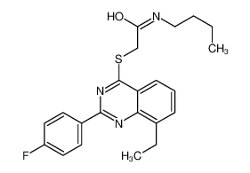 606131-68-4 structure, C22H24FN3OS