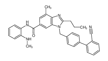 1098100-88-9 spectrum, 7-methyl-N-(2-methylamino)-phenyl-2-propyl-3-(2'-cyano-4"-ylmethylbiphenyl)-3H-benzimidazole-5-carboxamide