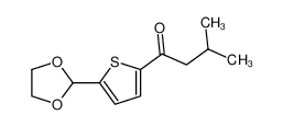 1-[5-(1,3-dioxolan-2-yl)thiophen-2-yl]-3-methylbutan-1-one 898772-84-4