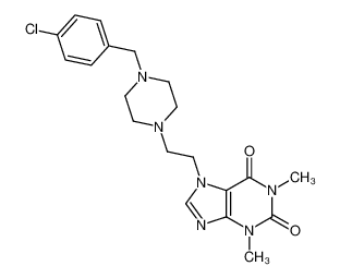 7-[2-[4-[(4-氯苯基)甲基]-1-哌嗪基]乙基]茶碱