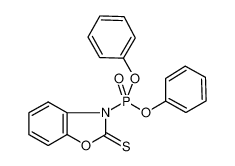 3-diphenoxyphosphoryl-1,3-benzoxazole-2-thione 111160-56-6