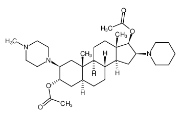 62800-02-6 2β-(4'-methyl-1'-piperazino)-16β-piperidino-3α,17β-diacetoxy-5α-androstane