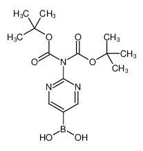 2-(5-硼酸基-2-嘧啶基)亚氨基二羧酸二叔丁酯
