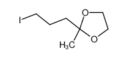 3695-28-1 structure, C7H13IO2