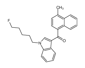 (1-(5-Fluoropentyl)-1H-indol-3-yl)(4-methylnaphthalen-1-yl)methanone 1354631-24-5