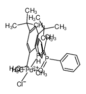 870622-10-9 structure, C32H43Cl2OP2Pd