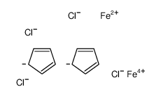 1287-09-8 structure, C10H10Cl4Fe2