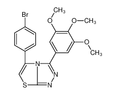 5-(4-bromophenyl)-3-(3,4,5-trimethoxyphenyl)-[1,3]thiazolo[2,3-c][1,2,4]triazole