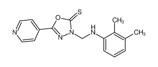 3-[(2,3-dimethylanilino)methyl]-5-pyridin-4-yl-1,3,4-oxadiazole-2-thione 84249-78-5