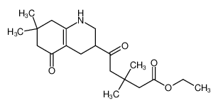 ethyl 5-(7,7-dimethyl-5-oxo-1,2,3,4,6,8-hexahydroquinolin-3-yl)-3,3-dimethyl-5-oxopentanoate 33365-95-6