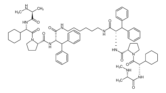 1001600-56-1 structure, C70H96N10O8