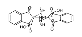 412294-25-8 structure, C22H28N6NiO8S2