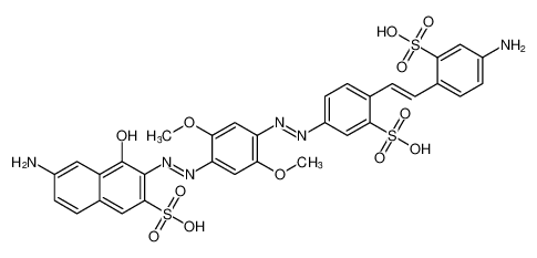 100346-14-3 structure, C32H28N6O12S3