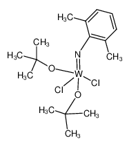 934843-38-6 structure, C16H27Cl2NO2W