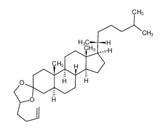 121237-86-3 (5S,8R,9S,10S,13R,14S,17R)-4'-(but-3-en-1-yl)-10,13-dimethyl-17-((R)-6-methylheptan-2-yl)hexadecahydrospiro[cyclopenta[a]phenanthrene-3,2'-[1,3]dioxolane]