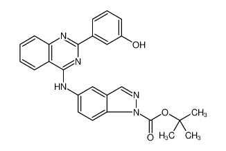 1H-Indazole-1-carboxylic acid, 5-[[2-(3-hydroxyphenyl)-4-quinazolinyl]amino]-, 1,1-dimethylethyl ester