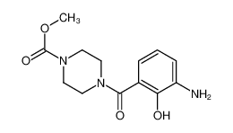 methyl 4-(3-amino-2-hydroxybenzoyl)piperazine-1-carboxylate 473734-26-8