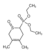 2-(diethoxy)phosphoryl-5,6-dihydro-3,4-dimethyl-2H-thiopyran S-oxide 1021879-86-6