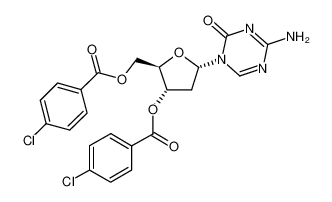 4-amino-1-[3,5-di-O-(p-chlorobenzoyl)]-2-deoxy-alpha-D-ribofuranosyl-1,3,5-triazin-2(1H)-one 1140891-02-6