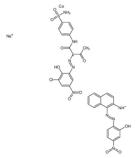 93940-46-6 structure, C32H24ClCoN9NaO10S-