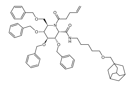 1426550-61-9 5-(adamantan-1-yl-methoxy)pentyl 3,4,5,7-tetra-O-benzyl-2,6-dideoxy-2,6-(pent-4-enimido)-D-glycero-D-idoheptonamide