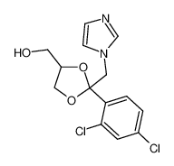 [2-(2,4-dichlorophenyl)-2-(imidazol-1-ylmethyl)-1,3-dioxolan-4-yl]methanol 84682-23-5