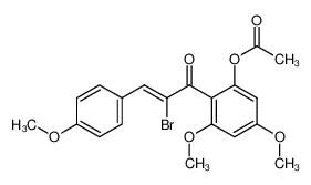 392302-07-7 spectrum, (Z)-2-(2-bromo-3-(4-methoxyphenyl)acryloyl)-3,5-dimethoxyphenyl acetate