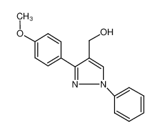 [3-(4-methoxyphenyl)-1-phenylpyrazol-4-yl]methanol 36640-56-9