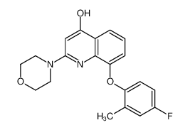 8-(4-fluoro-2-methylphenoxy)-2-morpholin-4-yl-1H-quinolin-4-one 351071-90-4