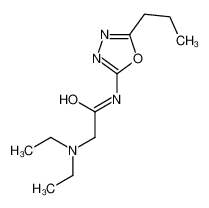 2-(diethylamino)-N-(5-propyl-1,3,4-oxadiazol-2-yl)acetamide 147396-45-0