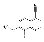 1-氰基-5-碘-6-甲氧基萘