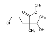 59057-07-7 methyl 5-chloro-2-(1-hydroxyethyl)-2-methylpentanoate