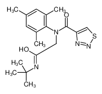 N-Mesityl-N-{2-[(2-methyl-2-propanyl)amino]-2-oxoethyl}-1,2,3-thi adiazole-4-carboxamide