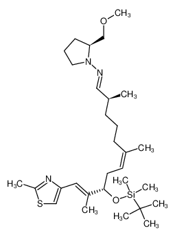 193146-45-1 (2S,6Z,9S,10E)-9-((tert-butyldimethylsilyl)oxy)-N-((S)-2-(methoxymethyl)pyrrolidin-1-yl)-2,6,10-trimethyl-11-(2-methylthiazol-4-yl)undeca-6,10-dien-1-imine