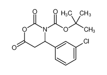 2H-1,3-Oxazine-3(4H)-carboxylic acid, 4-(3-chlorophenyl)dihydro-2,6-dioxo-, 1,1-dimethylethyl ester 886362-55-6