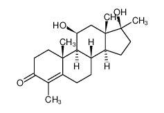 (8S,9S,10R,11S,13S,14S,17S)-11,17-dihydroxy-4,10,13,17-tetramethyl-2,6,7,8,9,11,12,14,15,16-decahydro-1H-cyclopenta[a]phenanthren-3-one 7153-88-0