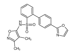 N-(3,4-dimethyl-1,2-oxazol-5-yl)-2-[4-(1,3-oxazol-2-yl)phenyl]benzenesulfonamide