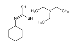 43009-21-8 spectrum, cyclohexylcarbamodithioic acid,N,N-diethylethanamine