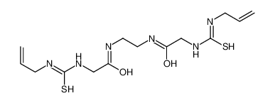 2-(prop-2-enylcarbamothioylamino)-N-[2-[[2-(prop-2-enylcarbamothioylamino)acetyl]amino]ethyl]acetamide 111915-68-5