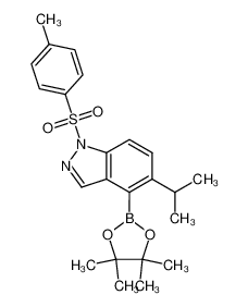 5-isopropyl-4-(4,4,5,5-tetramethyl-1,3,2-dioxaborolan-2-yl)-1-tosyl-1H-indazole 1421252-94-9