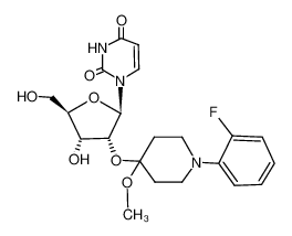 115012-57-2 structure, C21H26FN3O7